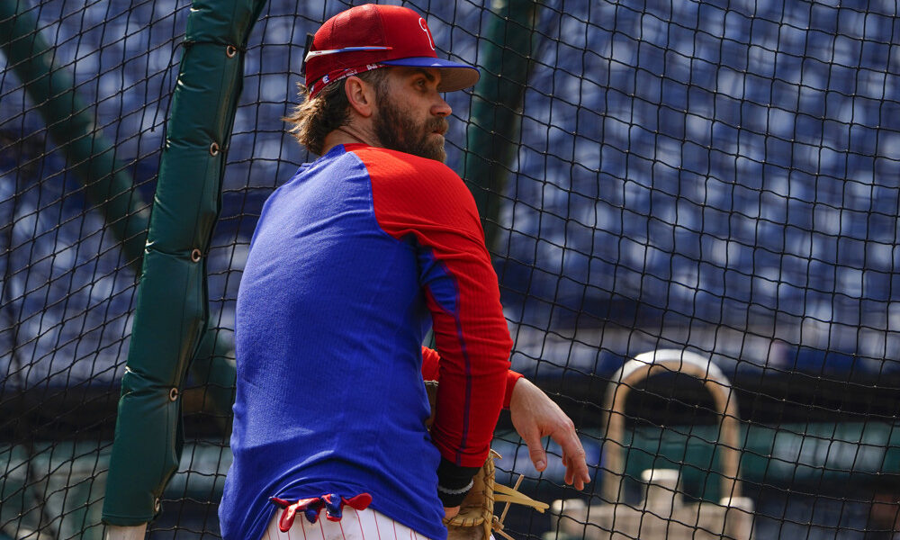 Why Bryce Harper is out of the lineup Tuesday against Mets