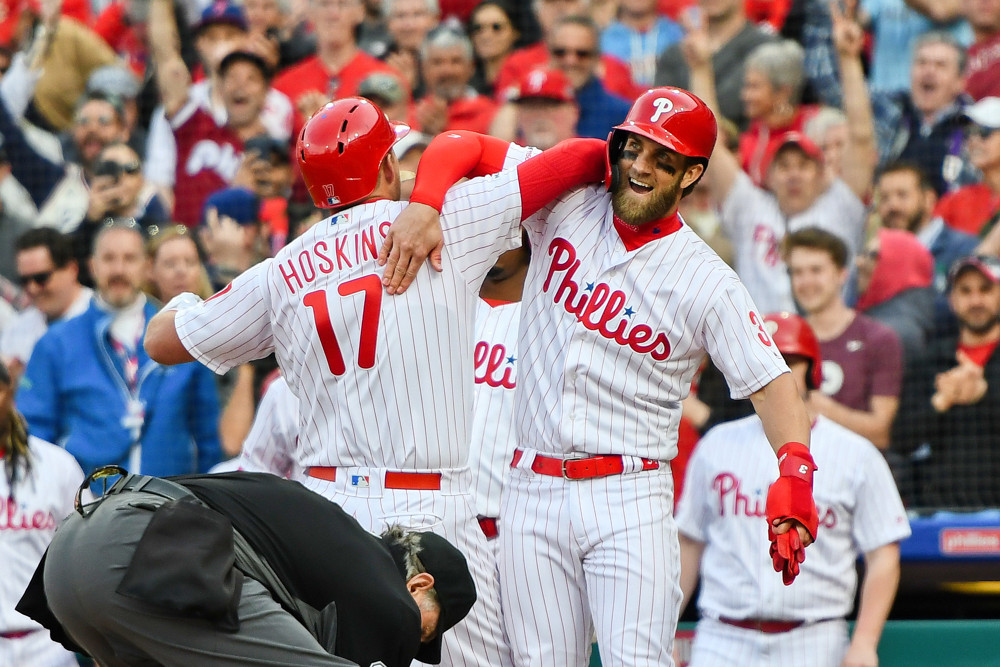 Watch: Rhys Hoskins, Bryce Harper homer in huge third inning  Phillies  Nation - Your source for Philadelphia Phillies news, opinion, history,  rumors, events, and other fun stuff.