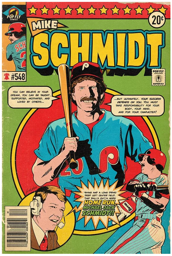 Limited edition Mike Schmidt comic print