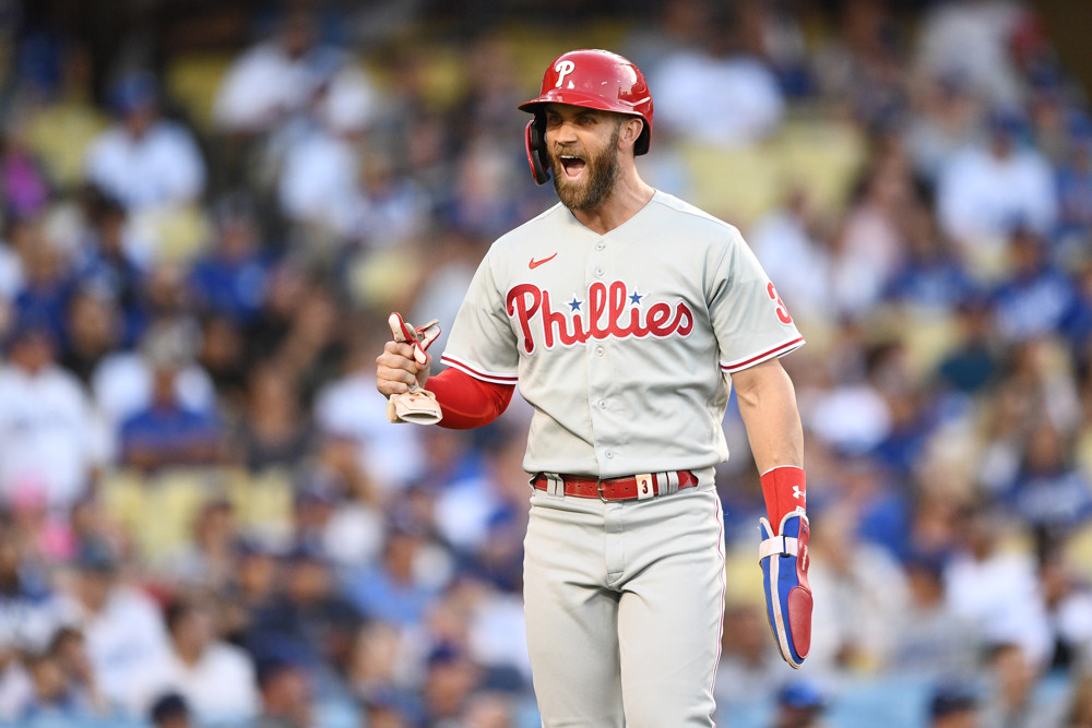 Phillies' Bryce Harper appears to take shot at Joe Girardi after Bryson  Stott walk-off home run