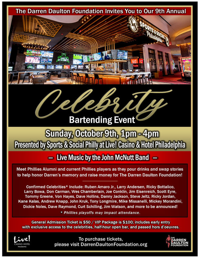 Win Passes to the Upcoming Daulton Foundation Celebrity Bartending Event