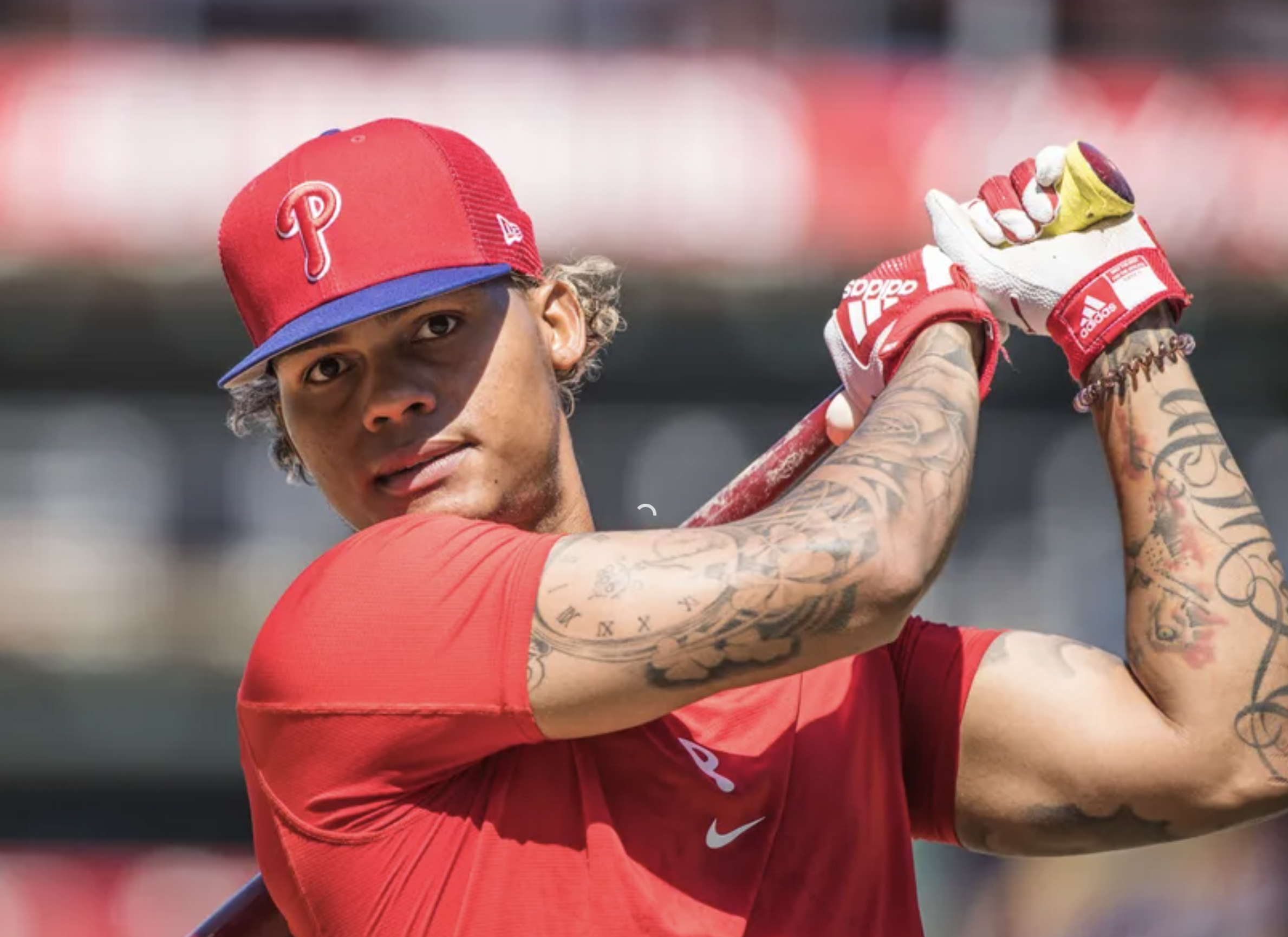 Phillies' Cristian Pache placed on injured list with torn meniscus